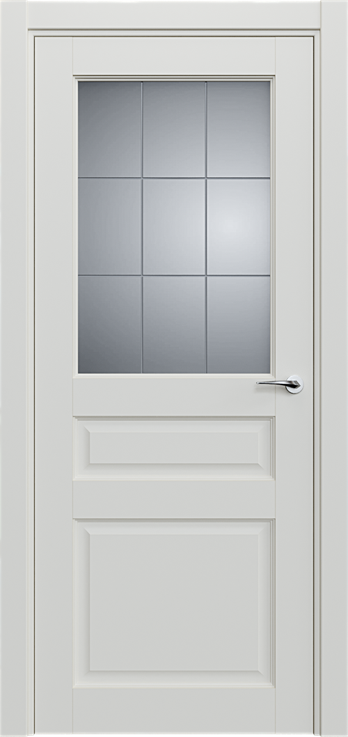 Classic 532 Белый жемчуг Сатинато Английская решетка 4мм