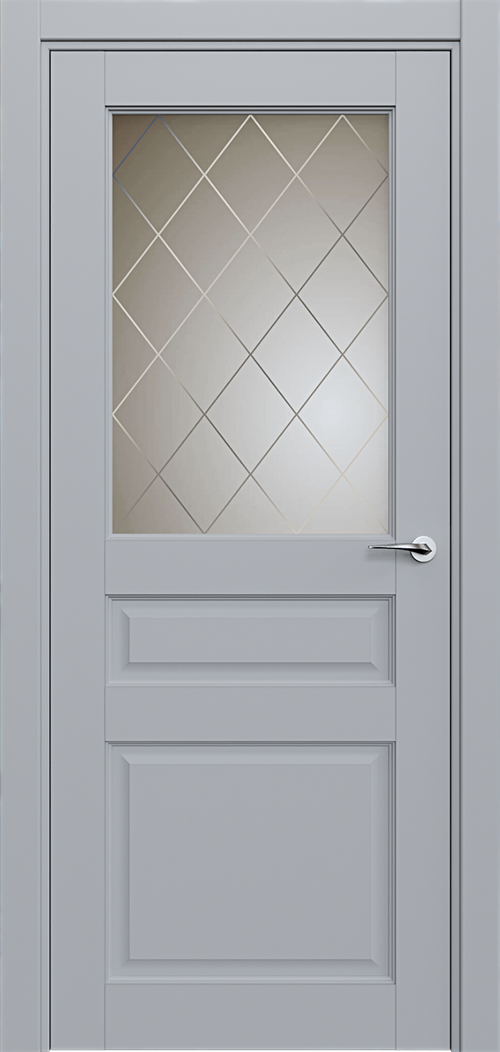 Classic 532 Серебро Сатинато Ромб 4мм