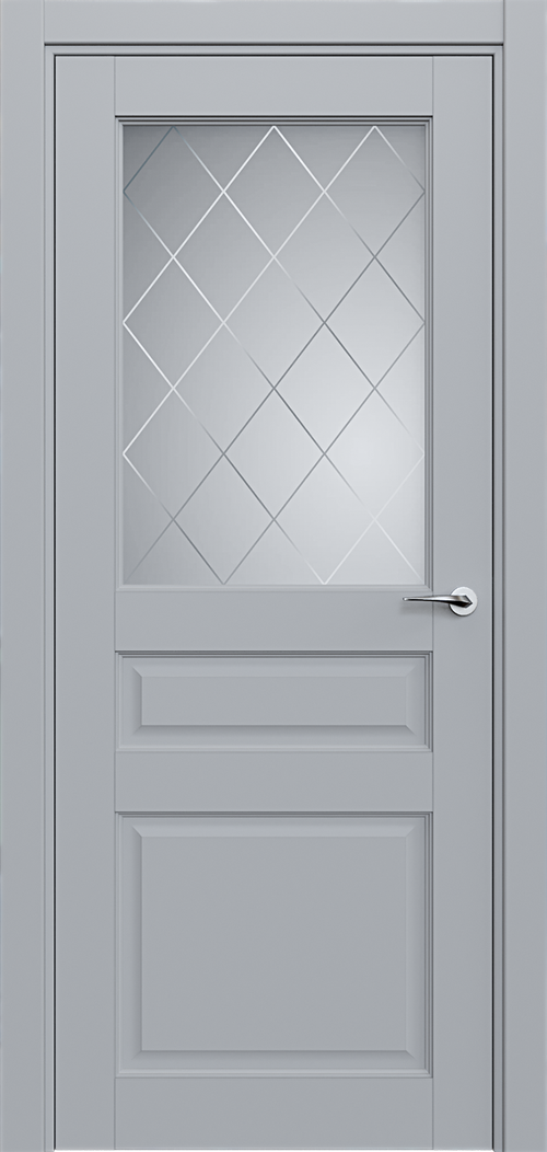 Classic 532 Серебро Сатинато Ромб 4мм