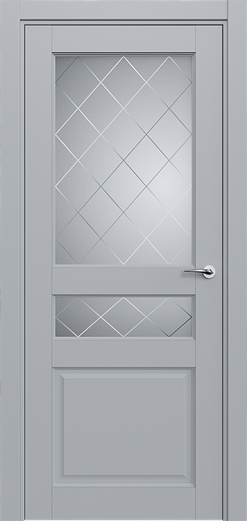 Classic 533 Серебро Сатинато Ромб 4мм