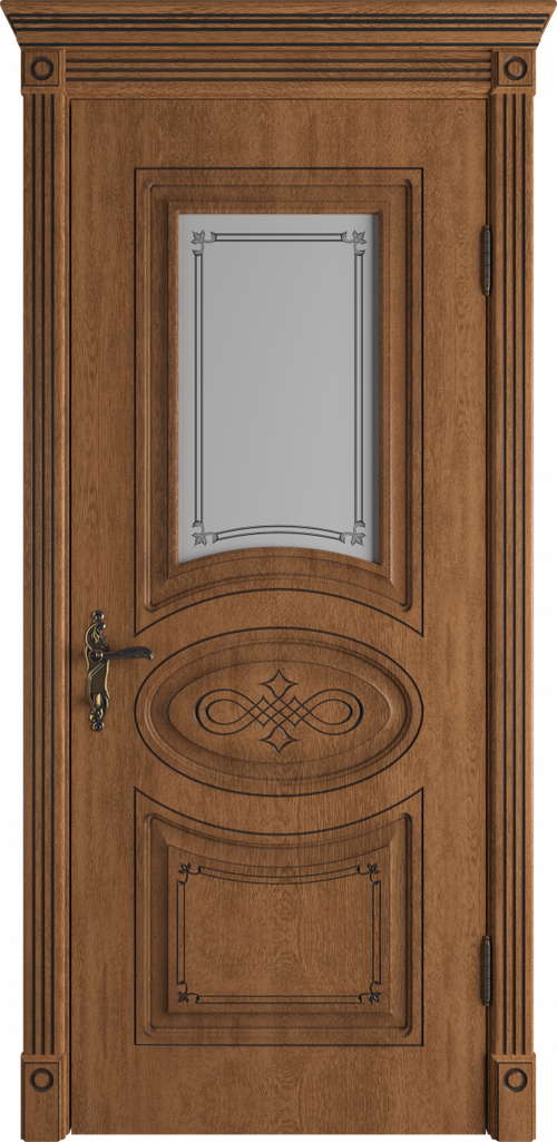 Дверное полотно HDS BIA Дуб Аурум Стекло Art Cloud