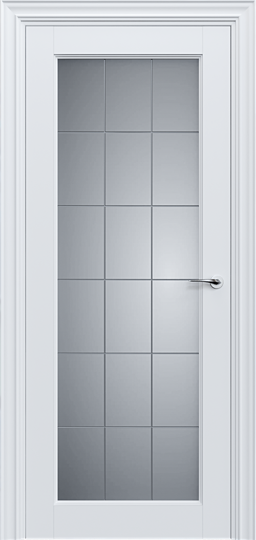 Classic 552 Белый лёд Сатинато Английская решетка 4мм