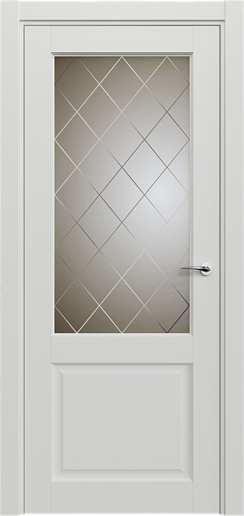 Classic 521 Белый жемчуг Сатинато Ромб 4мм