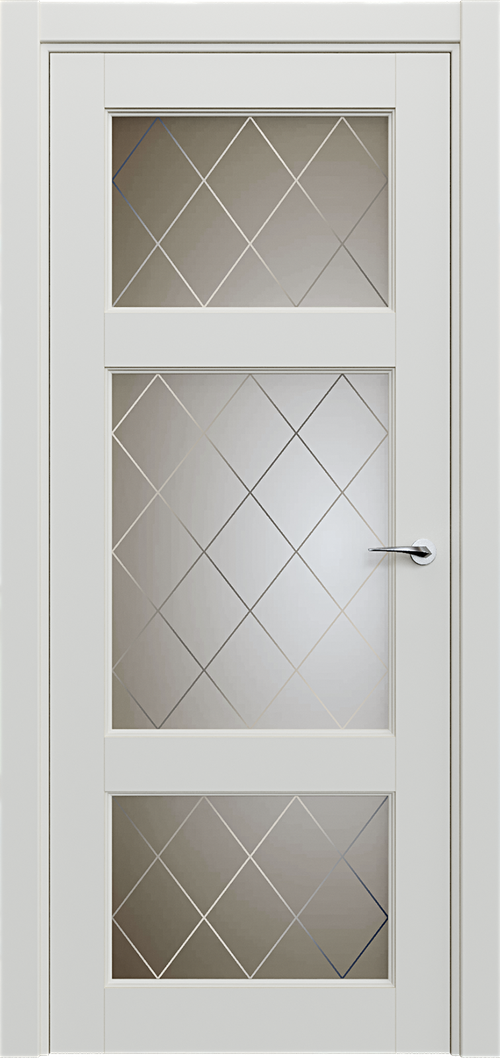 Classic 542 Белый жемчуг Сатинато Ромб 4мм