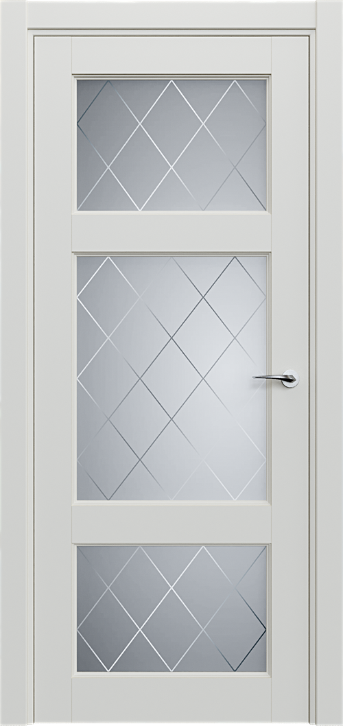 Classic 542 Белый жемчуг Сатинато Ромб 4мм