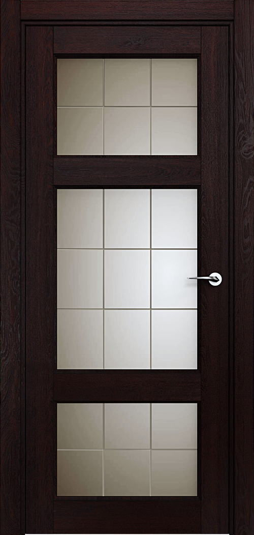 Classic 542 Дуб черный Сатинато Английская решетка 4мм