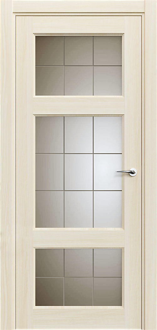 Classic 542 Ясень Сатинато Английская решетка 4мм