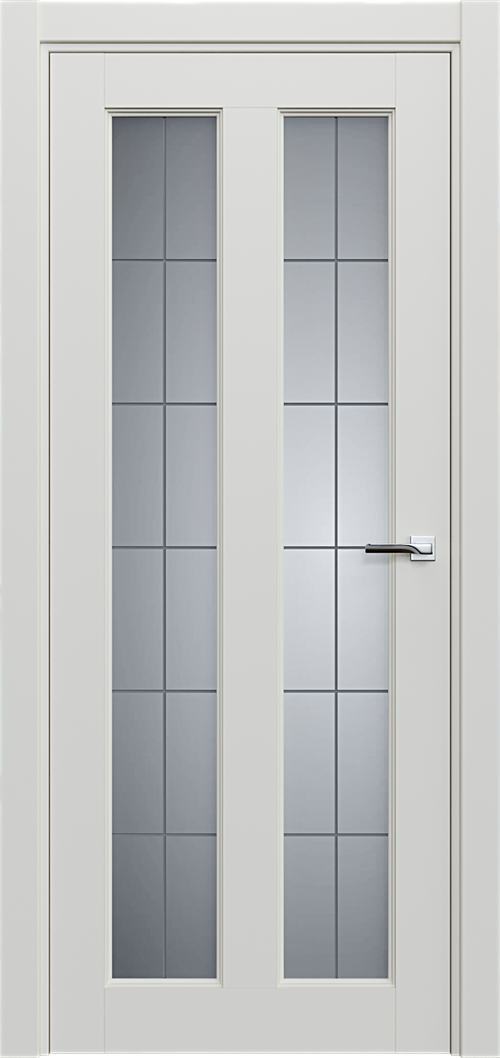 Classic 612 Белый жемчуг Сатинато Английская решетка 4мм