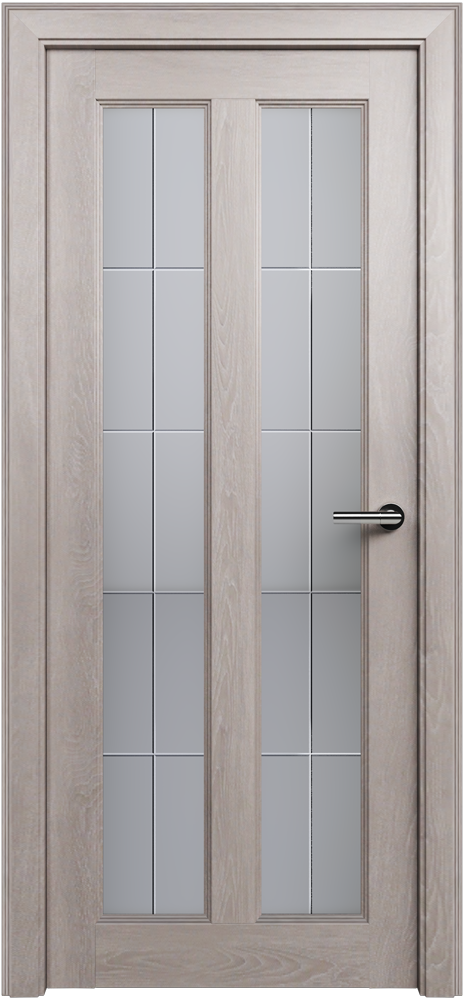 Classic 612 Дуб серый Сатинато Английская решетка 4мм