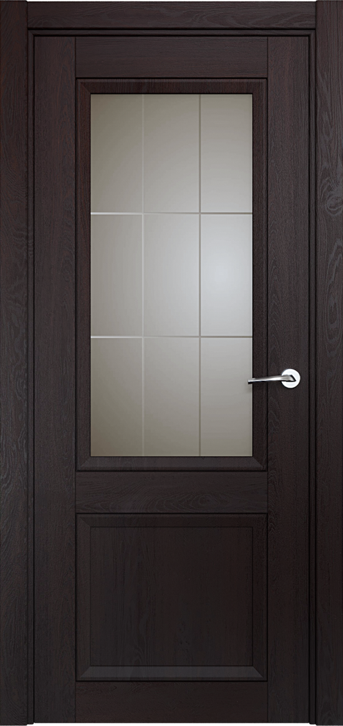 Neo classic 1021 Дуб черный Сатинато Английская решетка 4мм